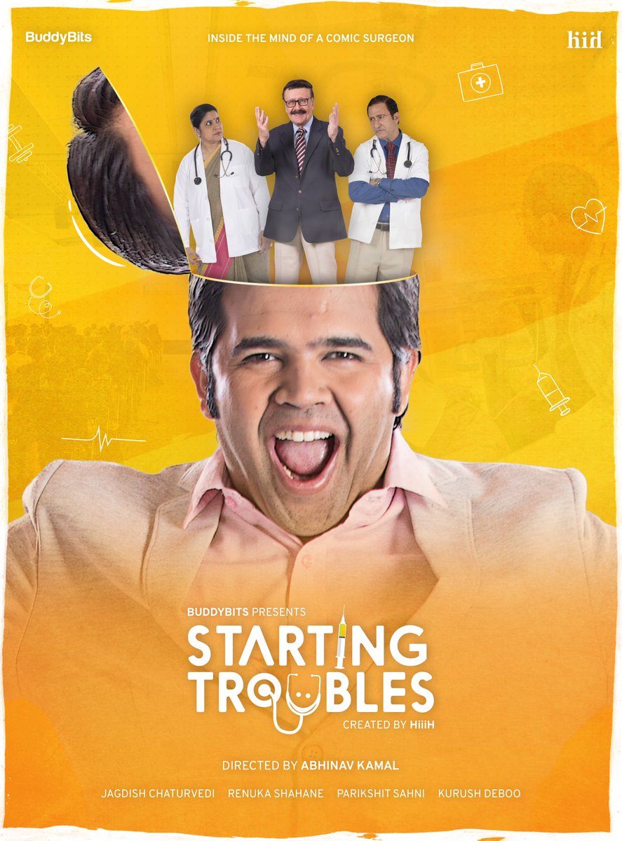 BuddyBits's tweet photo. What happens inside the mind of a man who's a surgeon by profession and a comic by experimentation?
Let's wait till January to find out. 😍
#StartingTroubles #BuddyBits #WebSeries https://t.co/eastfrYfKJ