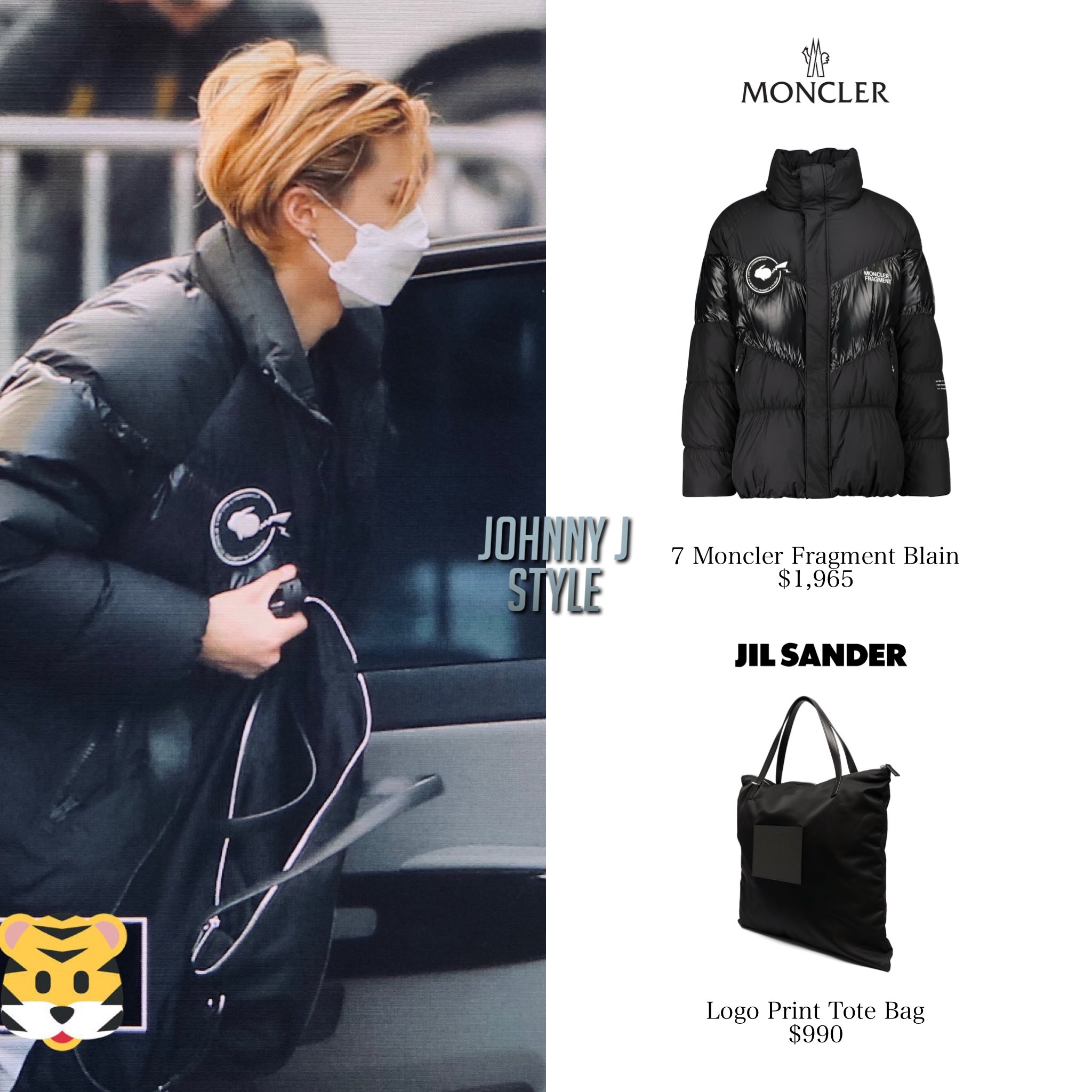 JOHNNY SUH FASHION on X 201218 KBS Gayo Daechukje mellifluous Moncler 7 Moncler Fragment Blain Jil Sander Logo Print Tote Bag johnny johnnysuh nct nct127 johnnynct nctjohnny https t GcjS5IZwXw X