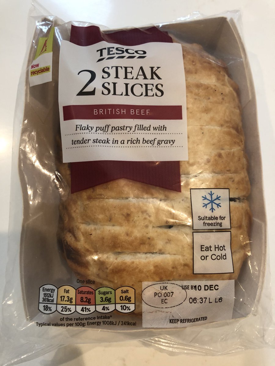 Jaramill0Laura's tweet photo. @Tesco I did my weekly shop at Taplow last Saturday 12 Dec, when I got home I saw that the steak slices were 2 days out of date. Not the first time at Taplow. Only getting time to follow up now. https://t.co/YMVApaVEpT