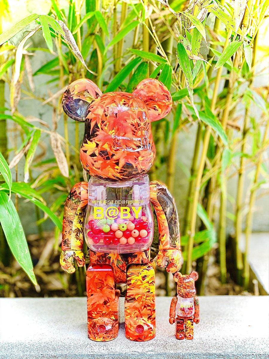 至高 3体セット BE@RBRICK MY FIRST B@BY AUTUMN LEAVES 1000% 100 ...