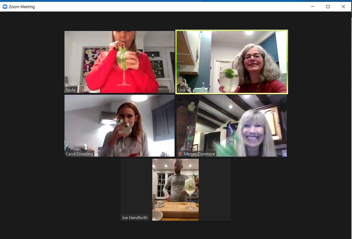 DowningDunmore's tweet photo. Enjoyed a fabulous virtual office party with a #CocktailMasterclass from @mintcocktailco.  Superb Elderflower Gin Fizz &amp; Cosmopolitan.  Big thanks to Joe who showed us what an art it is. #Skills #FestiveFun 🎄🍸 https://t.co/MuvQEooVWN