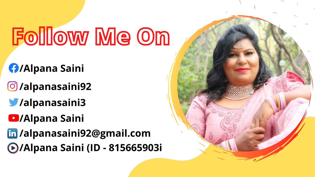 Alpanasaini3's tweet photo. Hello Guys, Follow me on Social Media Platforms
.
.
#SocialMedia  #followme #alpanasaini #actor  #Artist  #CONTACT  #theatreartist #Shoot  #thebollywoodfaces #film  #instagood  #followersinstagram https://t.co/SjnJBLMwFw