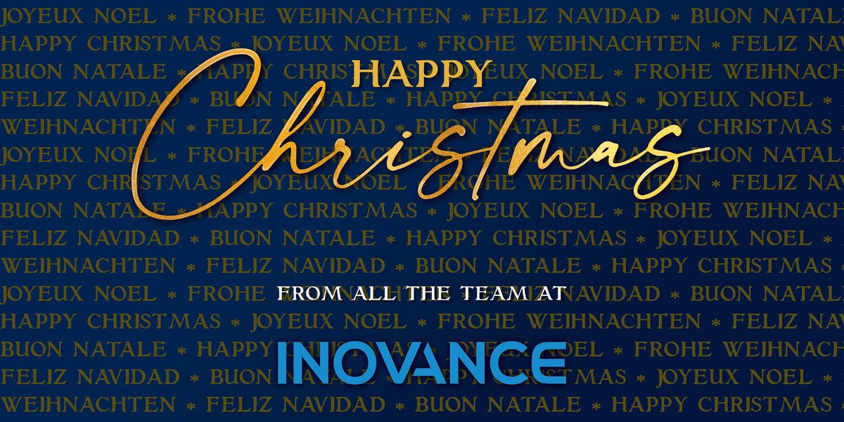 inovance_france's tweet photo. Toute l'équipe d'@inovance_france vous souhaite à vous et à votre entourage de belles fêtes de Noël.
#inovance #automation #Noel https://t.co/Iwr8WbbOag