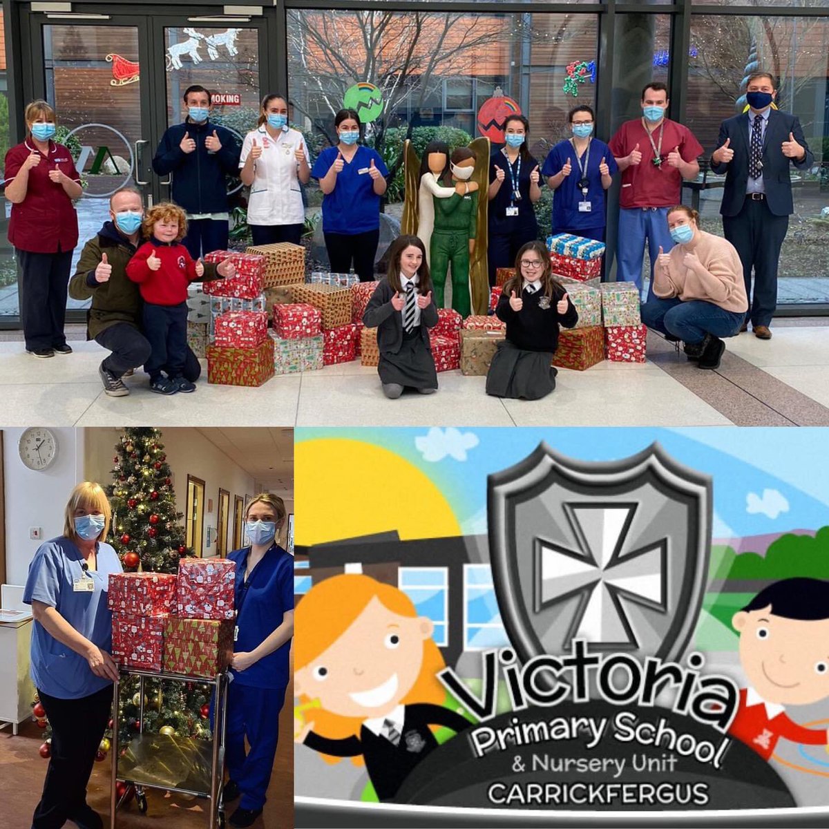 LauraCullen196's tweet photo. Very proud mum today as the school my children go to donated toiletries to the hospital. @bhsct #proudtobeanurse

Great to join Mr Fulton, Mrs Kernaghan and pupils from Victoria Primary &amp; Nursery today at the Mater Hospital to handover 37 boxes of essential toiletries! 🏥 https://t.co/QQyuXSHYzN