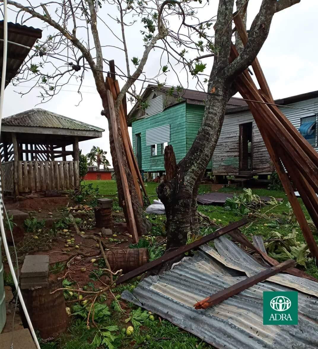 AdraFiji's tweet photo. Our Community Volunteer in Tabia, Macuata sent in updates on devastation caused by #TCYasa. Our footprints are in Tabia through our completed @EUPasifika funded Fiji Pro Resilience Project & @dfat funded trainings on disaster risk reduction.
#TCYasa #DisasterReady #ADRAresponse https://t.co/7FhBm9wQUt