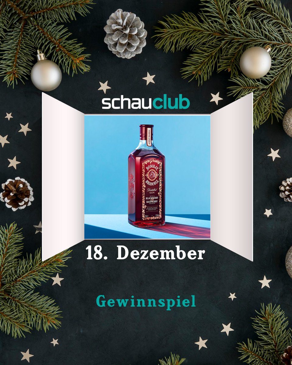 schauclub's tweet image. 🎁 #ADVENTKALENDER 🎁 – 18. Türchen – BOMBAY-Package

🎄 Christmas oder auch: Gin o'Clock! Von Bombay gibt es einen Vorschlag für einen 🔥 Hot Drink mit #BOMBAYBRAMBLE.
 
Wir verlosen ein BOMBAY-Package 🥃

🍀 ZUM GEWINNSPIEL ➜ bit.ly/2LsSRK3