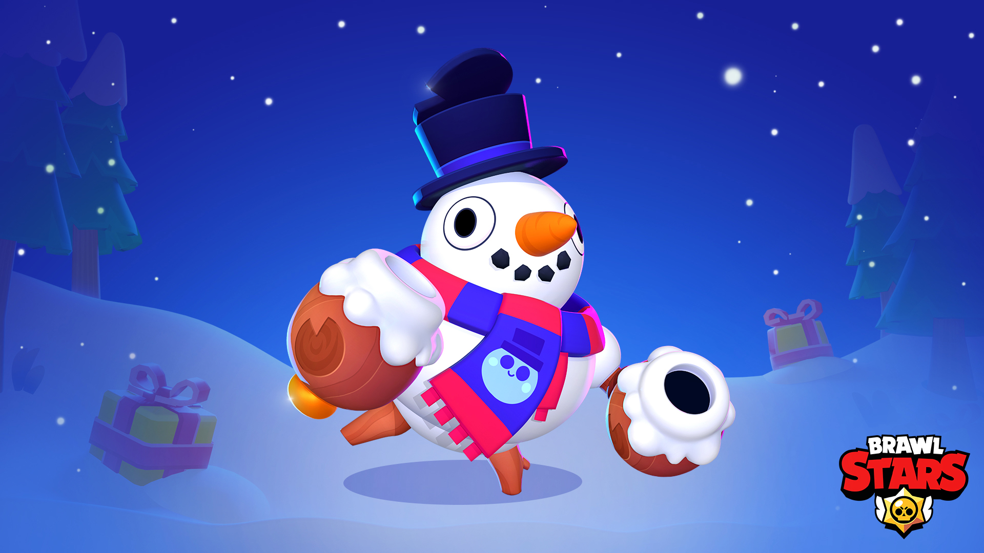Twitter 上的brawl Stars Tick The Snowman Was A Jolly Happy Soul With Crazy Eyes And A Carrot Nose And A Head That Explodes T Co Wp0bbogimc Twitter