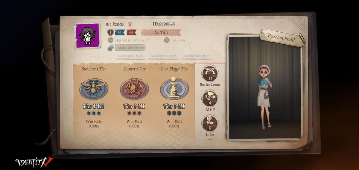 Nickaneki1's tweet photo. I'm playing Identity V. Fancy a game? https://t.co/GlAmyZnVk9