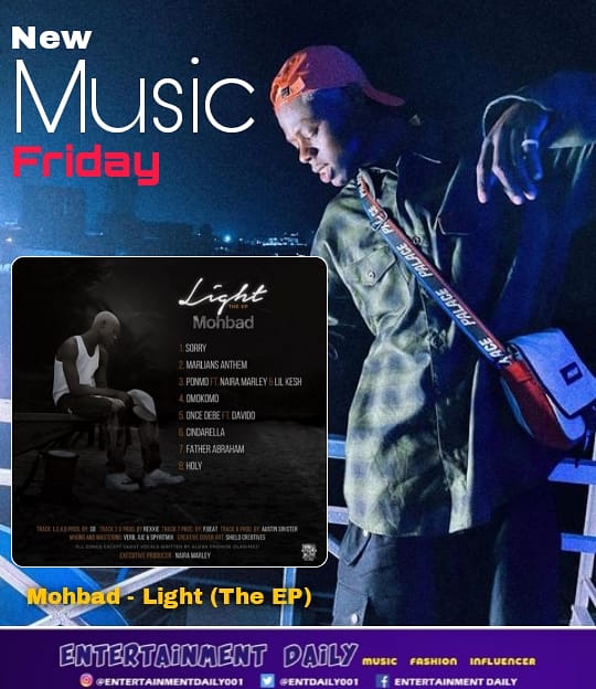 Entdaily001's tweet photo. New Music Friday π @iammohbad_ dropped his long time hyped πΆ EP "LIGHT" out now π₯π₯
#MarlianMusic
#LightTheEp
#NewMusicFriday https://t.co/jXPPpJRrWl