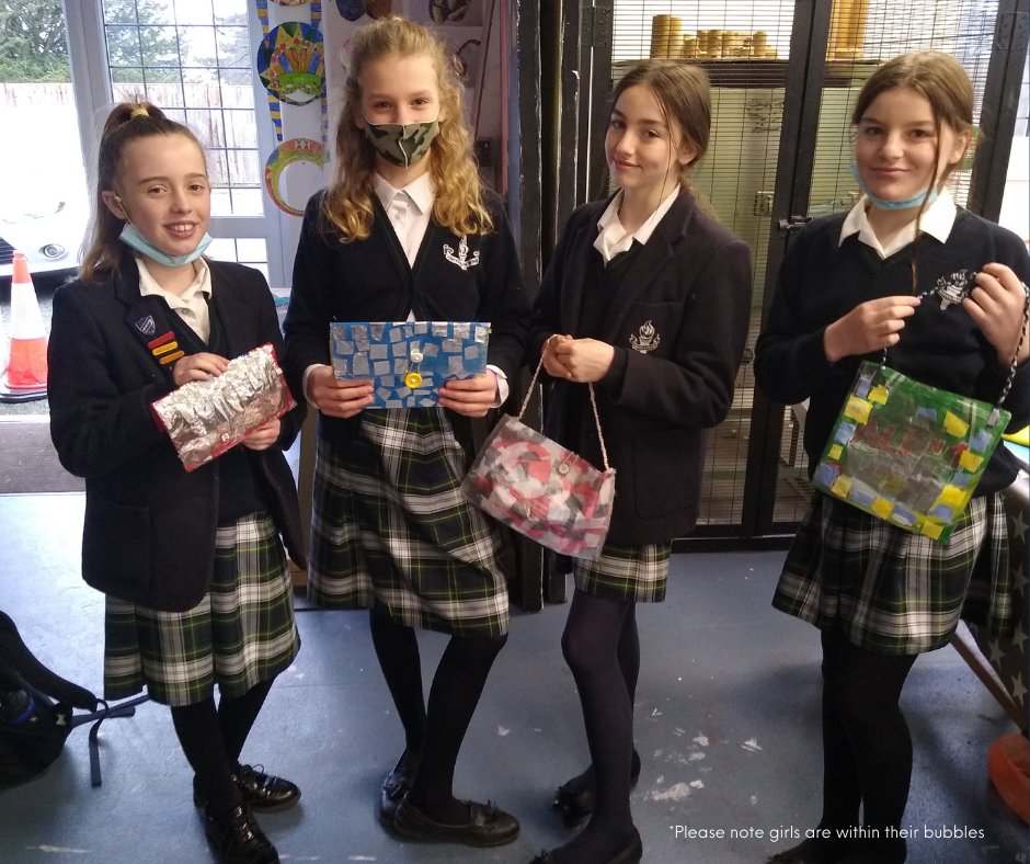 AdcoteSchool's tweet image. The Year 8 #Textiles project was called &apos;Plastic Fantastic&apos;. Pupils studied the effects of #plastic on the #environment. They then #recycled plastic bags into functional bags with lots of fantastic and imaginative results. 

Well done girls! 

#Adcoteschool #textiles #AutumnTerm