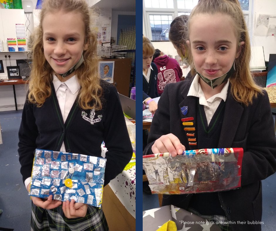 AdcoteSchool's tweet image. The Year 8 #Textiles project was called &apos;Plastic Fantastic&apos;. Pupils studied the effects of #plastic on the #environment. They then #recycled plastic bags into functional bags with lots of fantastic and imaginative results. 

Well done girls! 

#Adcoteschool #textiles #AutumnTerm