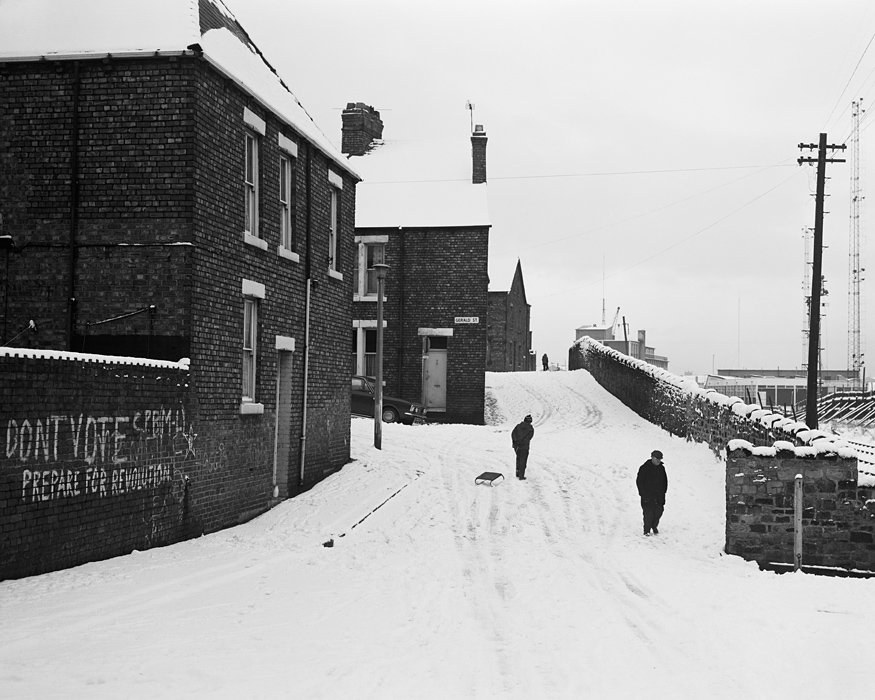 Day 18.The Ghosts of Christmas past  #AdventCalendar.Wallsend, North Tyneside, 1970s.Photo Chris Killip