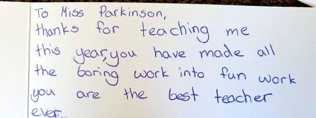 kjpips's tweet photo. These are the cards I love to get #makesitworthwhile #studentgratitude https://t.co/2T5ubPrVhK