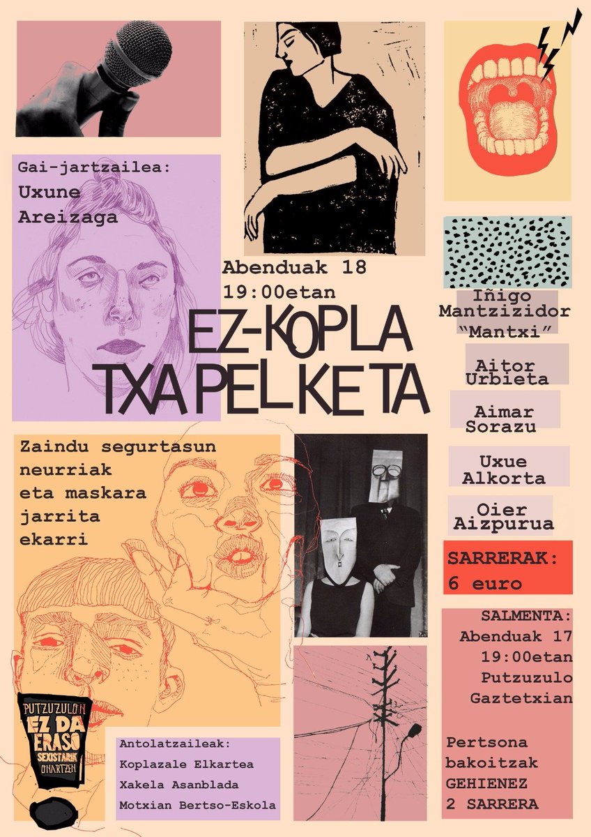 ADI KOPLAZALE! Sarrera batzuk eskuragarri daude oaindik gaurko saio haundirako. Nahi dunak gaur <a href="/Putzuzulo/">Putzuzulo Gaztetxea</a> n 17:00etatik aurrera erosteko aukera izango du. Gogoratu saioa 19:00etan hasiko dala!
@zarauzko_hitza <a href="/Koplazale/">KoplazaleElkartea</a> <a href="/ArraioIrratia/">Arraio Irratia</a>