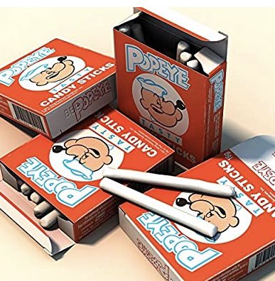 DaniielleAshley's tweet photo. You were a cool kid in elementary school if you had these. #CandyCigarette #Popeyes https://t.co/TEoytEcLih