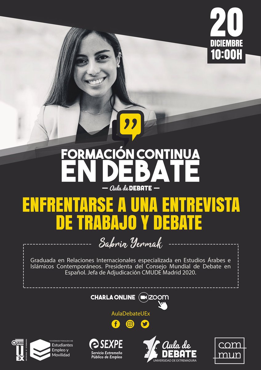 Aula Debate UEX tweet media