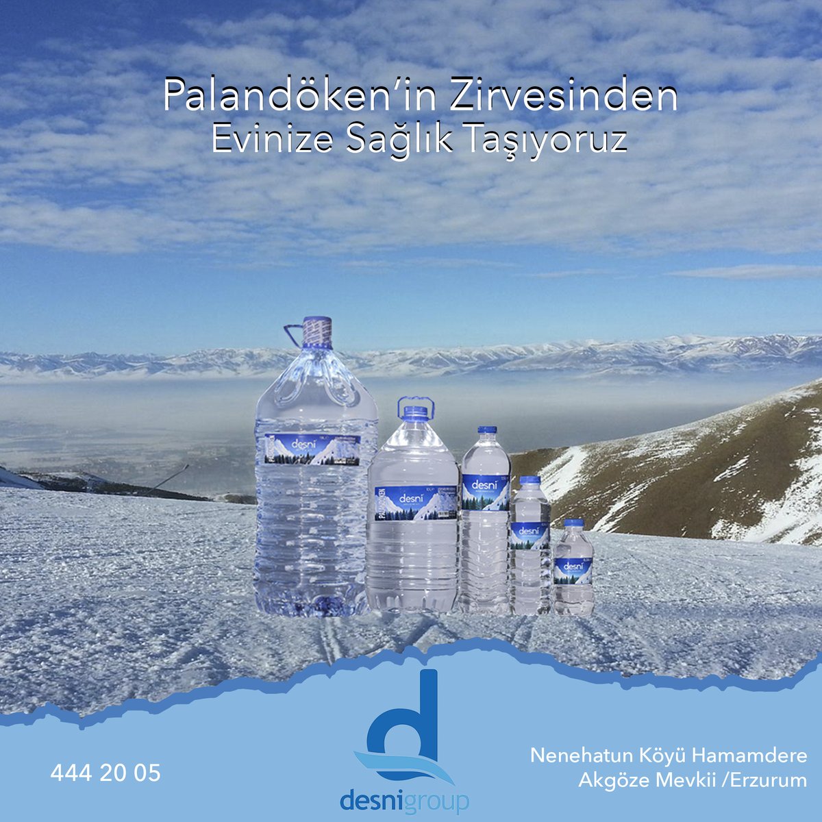 DesniGroup's tweet photo. Palandöken'in Zirvesinden Evinize Sağlık Taşıyoruz
#desni #desnigroup #desnidoğalkaynaksuyu #desnipalandöken #palandöken #erzurum #palandökendağı #su #doğalsu #sağlıklısu #doğalkaynaksuyu #water #naturalwater #natural #healthywater https://t.co/flFG1xO3sR