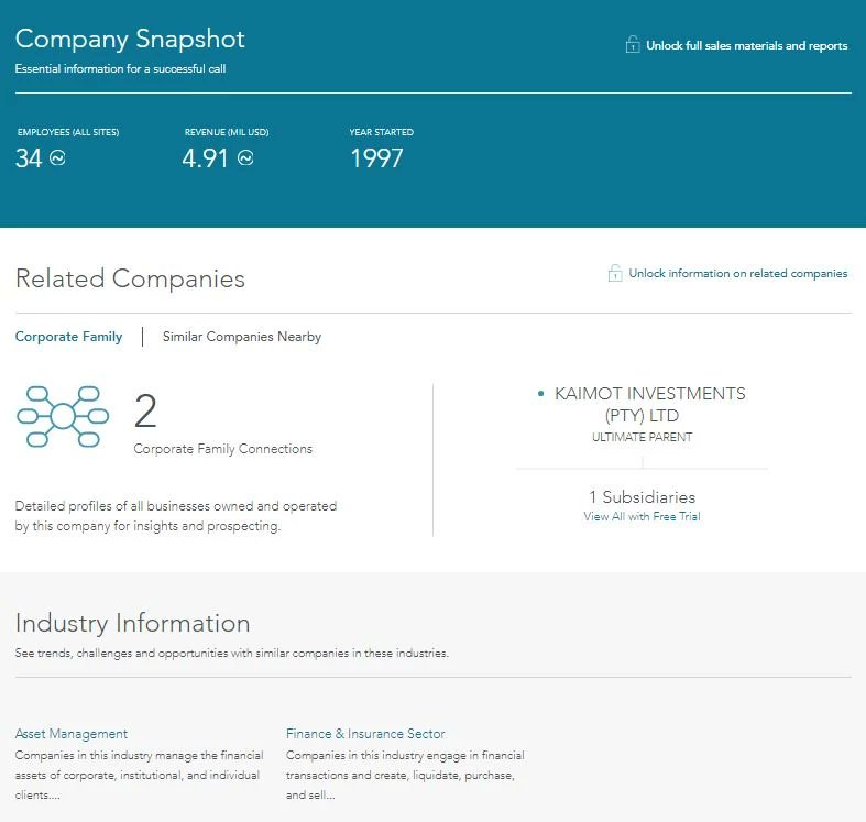 Kaimot Investments is another big revenue earner for Motaung. Established in 1997, Kaimot is an asset management company and according to DNB, the company has roughly 34 employees and has annual revenue of $4.9 million. #KnowYourOwner  #Amakhosi4Life