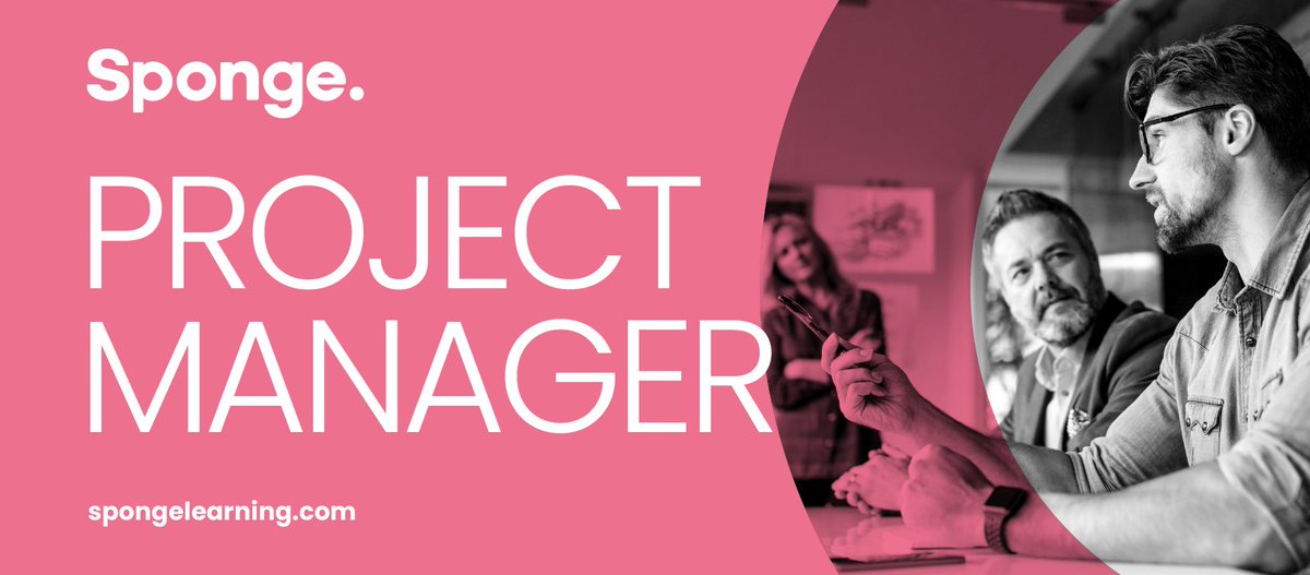 sponge_learning's tweet photo. We're looking for a Project Manager! #recruitment #remoteuk #spongelearning
Interested? Follow the link to find out more: https://t.co/F8lm6YeBm0 https://t.co/dYppxib12D