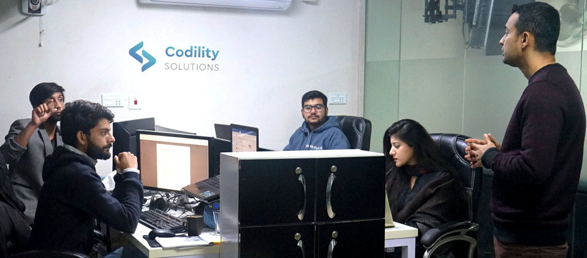 CodilitySoluti1's tweet photo. We started our day with an eventful #teammeeting to talk about #business and its prospects. This gives us the chance to acknowledge the #Hardwork of employees for inspiration and how the current business strategy in this hard time has benefited the company. #CodilitySolutions https://t.co/NUfeSSSa62