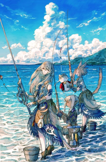 「beach multiple girls」 illustration images(Popular)