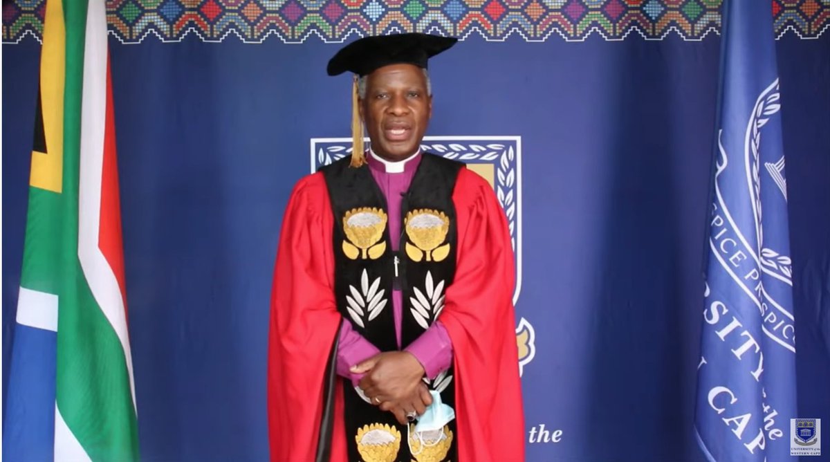 UWConline's tweet photo. ๐ #UWCGrad2020: UWC Chancellor, @ArchbishopThabo constitutes the congregation.
#IamUWC #UWC60 https://t.co/Bh2udoj65U