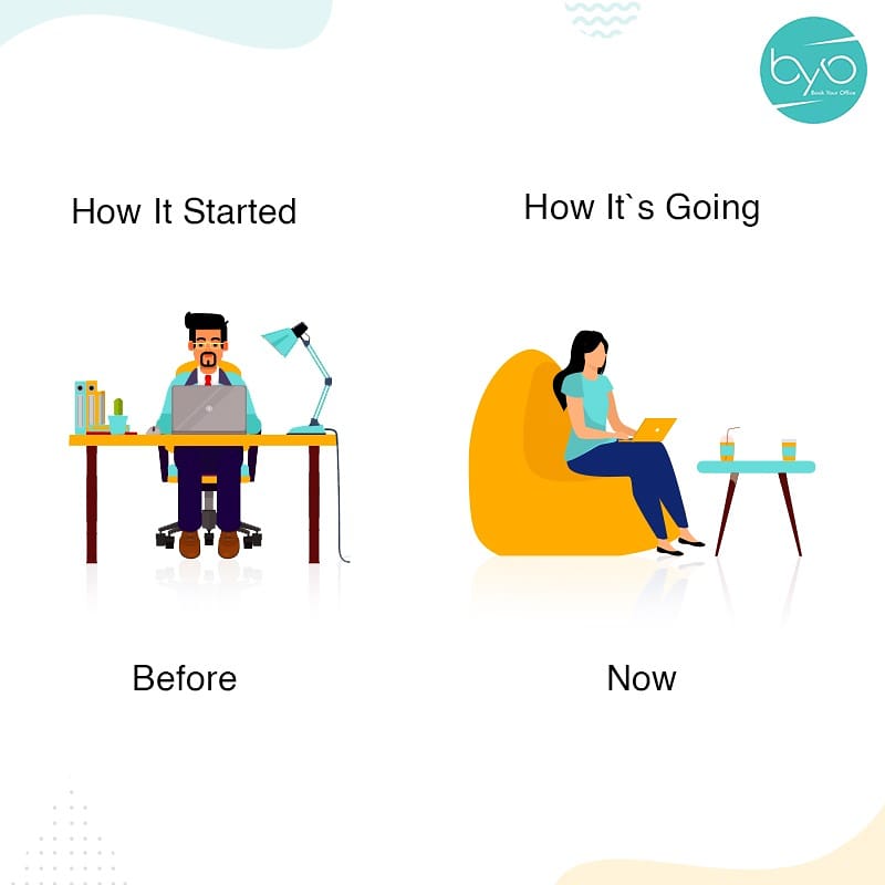BookYourOffice2's tweet photo. When you look at coworking space vs. traditional office, it’s clear that the former offers more convenience than the latter, especially if you want to start or relocate your business right away. 
Switch to byo #workspaces today for the happy working. Visit https://t.co/IKpd07uG47 https://t.co/uF3KIXTR7T