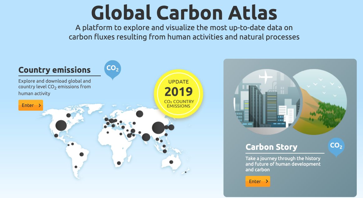Access analyses, data and figures from the  @gcarbonproject website  https://www.globalcarbonproject.org&nbsp;and from the Global Carbon Atlas http://globalcarbonatlas.org&nbsp;