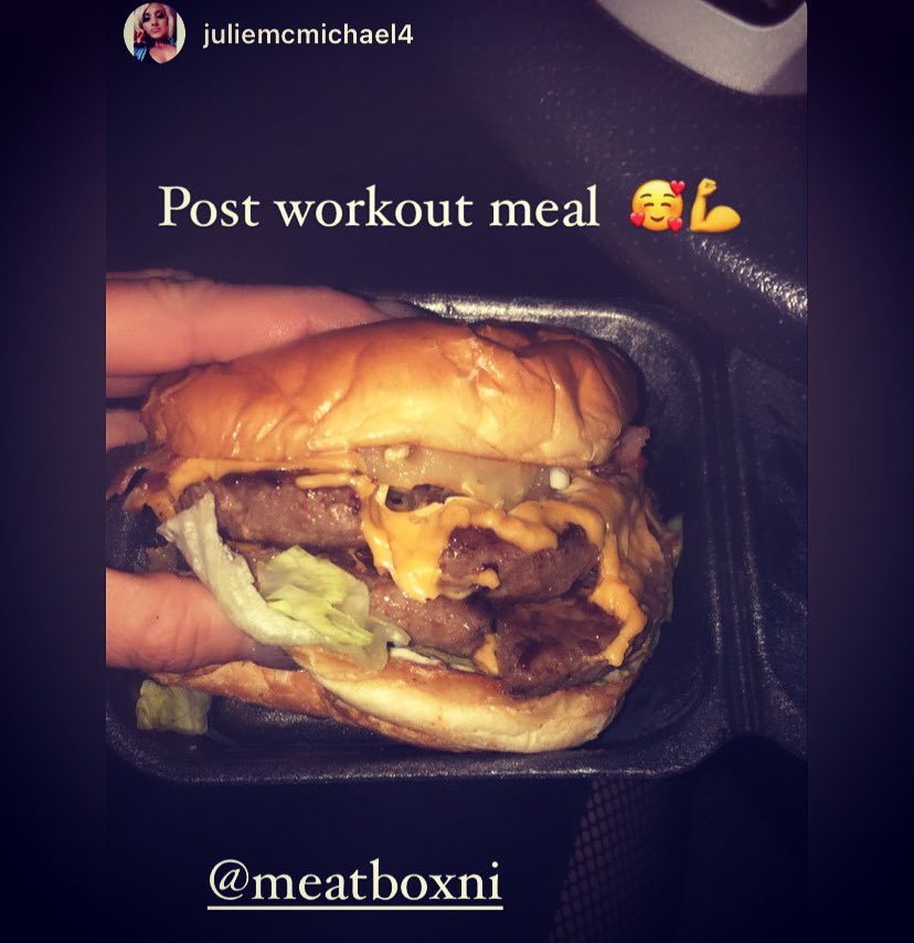 Our customers take epic photos of their food, thanks Julie! Open from 4pm today / 12pm Sat &amp; Sun. Call orders ahead 😎🙌☎️🍔

<a href="/TasteCauseway/">Taste Causeway</a> #meatbox #tastecauseway #tastecausewaychristmas #castlerock #foodni #burger #burgers #doublecheeseburger