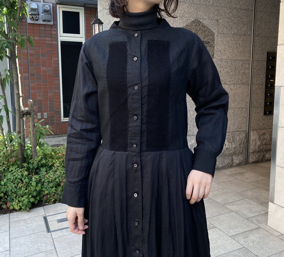 ネストローブ♡kigiさん別注クラウディブラックワンピース