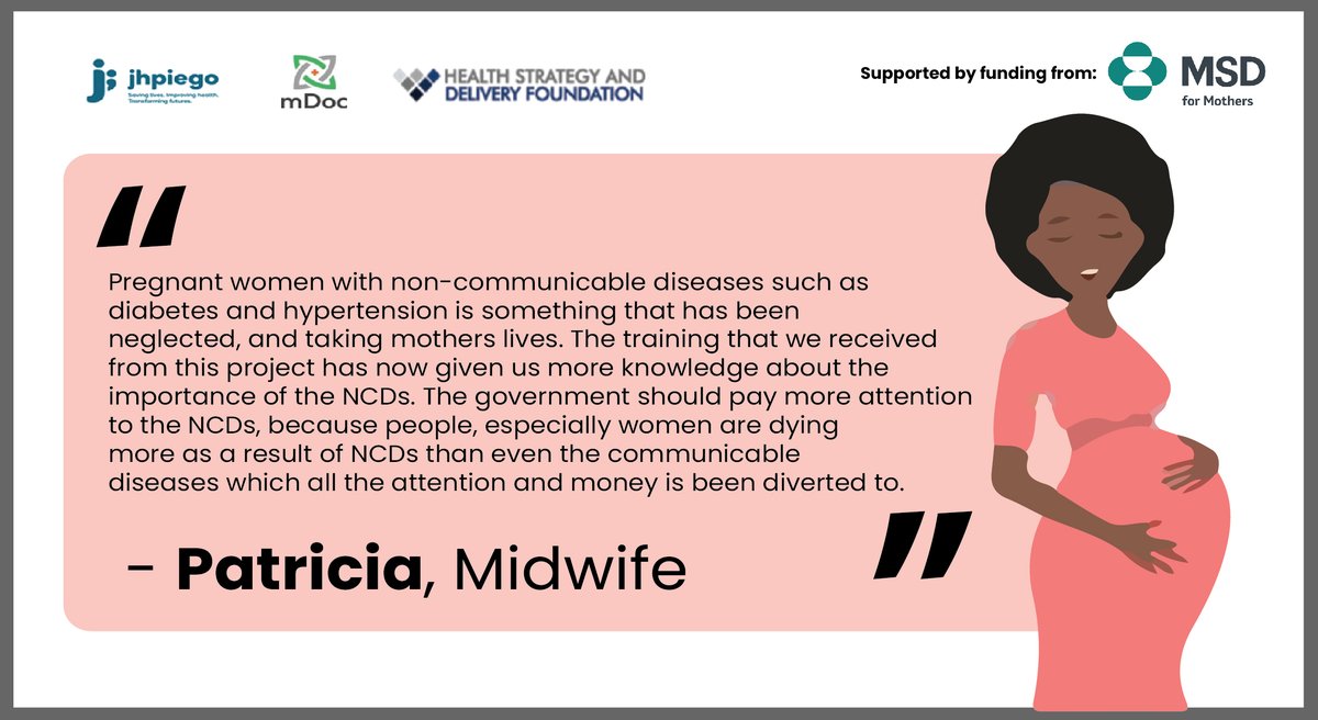 nighealthwatch's tweet photo. “…The training that we received from the #RICOM3Project has given us knowledge on the importance of NCDs. The government should pay more attention to the NCDs because people, especially women are dying more as a result of NCDs…..”. - Patricia, Midwife #EndMaternalMortality https://t.co/FeJjgeShVm