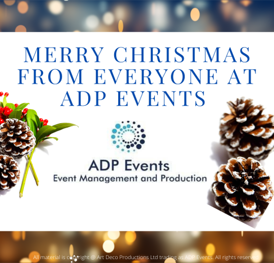 ADPeventsCo's tweet photo. We'd like to say a huge thank you to everybody who enquired or booked an event during 2020. To all our friends & colleagues we wish you a Merry Christmas & Happy New Year!
#eventprofs #virtualcorporateevents #virtualmurdermystery #onlinevirtualevents #onlinevirtualcorporateevents https://t.co/JIERYSgHLw