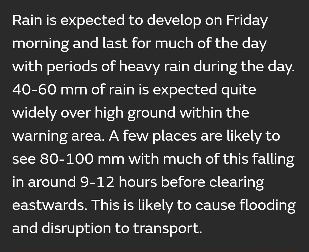 DerekTheWeather's tweet photo. More heavy rain! @metoffice warnings in force. AMBER warning in south #Wales today. 40 to 60mm on high ground. 80 to 100mm in a few places. Flooding and travel disruption likely. Weather updates on @BBCRadioWales and @BBCWalesNews ⚠️🌧️ https://t.co/vzGQMAfBpV