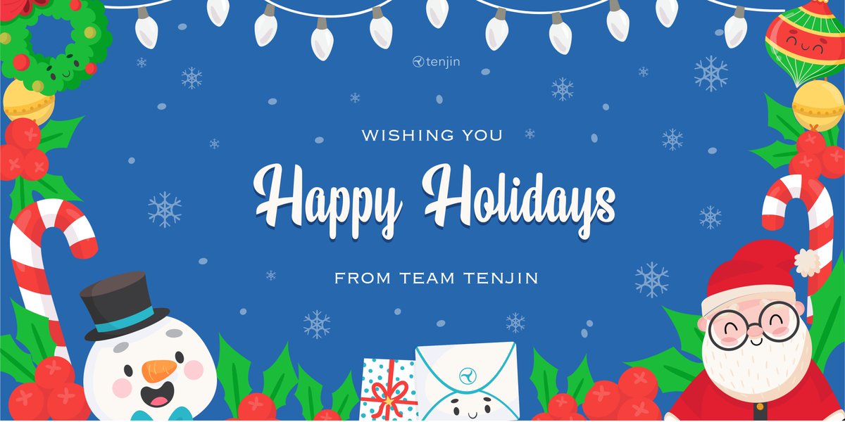 TenjinMMP's tweet photo. #teamtenjin wishes you happy holidays! βοΈ π https://t.co/GrEL3GJf37