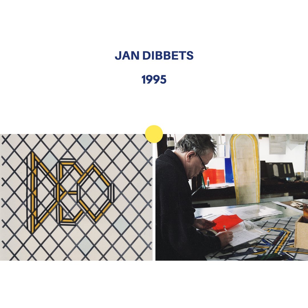 SikkensPrize's tweet photo. ● Sikkens Prize 1995

Jan Dibbets received the prize for his designs for stained glass windows for the cathedral in Blois and the Sint Gertrudis Church in Wijlre, which concentrates on the controlled balance between form and background.

𝘔𝘰𝘳𝘦:
https://t.co/jlkq27LouZ https://t.co/xENr8Jcduy