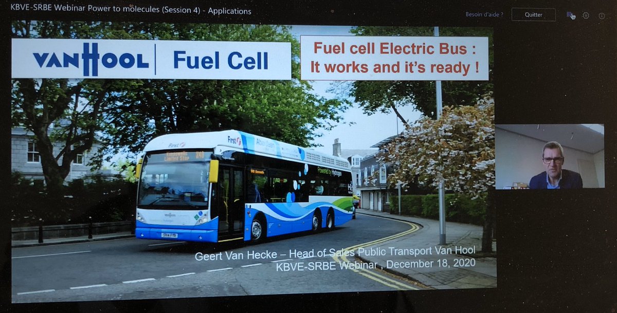 srbekbve's tweet photo. 🔴 Last part of our today’s webinar!
Geert Van Hecke presents the latest evolutions of Van Hool regarding fuel cell electric bus.
#hydrogen #fuelcell #energytransition #energy #vanhool #kbve #srbe #P2MWebinar https://t.co/QhB06QMlH3