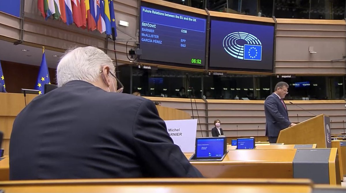 #EPlenary 🇪🇺🇬🇧 Deal or no deal, it was of utmost importance to ensure that the Withdrawal Agreement is operational in time. It was a matter of trust. 

Thx. to the solution-driven approach on both sides, the necessary decisions are endorsed. 

I appreciate <a href="/Europarl_EN/">European Parliament</a>'s support.