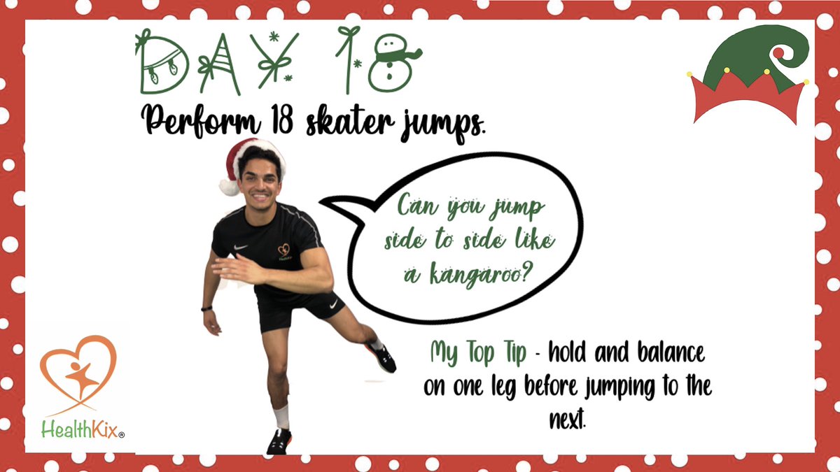 HealthKix_'s tweet photo. 𝗗𝗮𝘆 𝟭𝟴

Last day of school!!!

7 challenges to be completed (18-24th) which will be shown in school today! 

Complete these and you receive your own ‘Kix Start To Christmas’ certificate ✅🤪

#AKixStartToChristmas https://t.co/4koopUjkzl