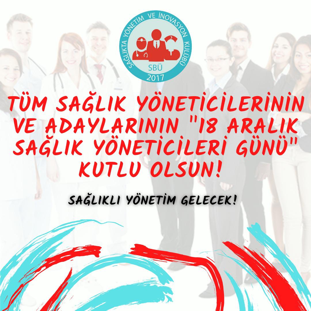 Tüm sağlık yöneticilerinin ve adaylarının "18 Aralık Sağlık Yöneticileri Gününü" en içten dileklerimizle kutlarız! 🤗🌸
#SağlıklıYönetimGelecek