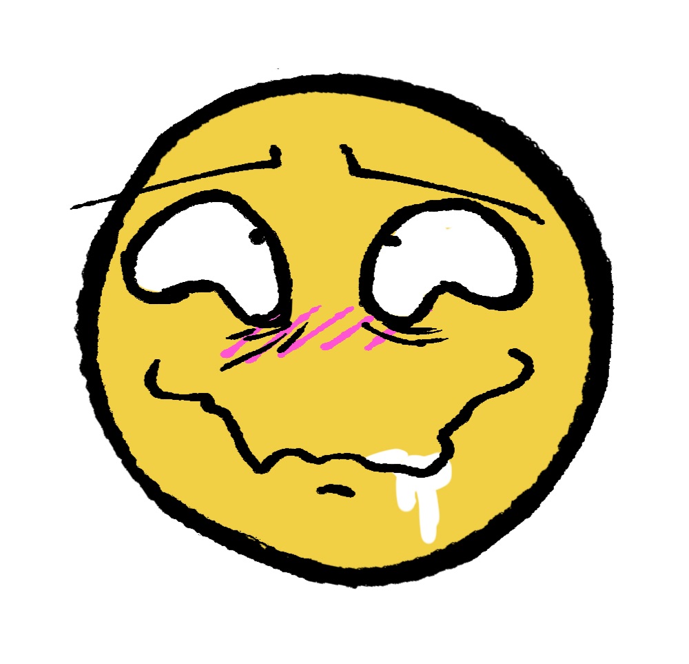 Meme Grin Face Emoji Cursed Smile GIF