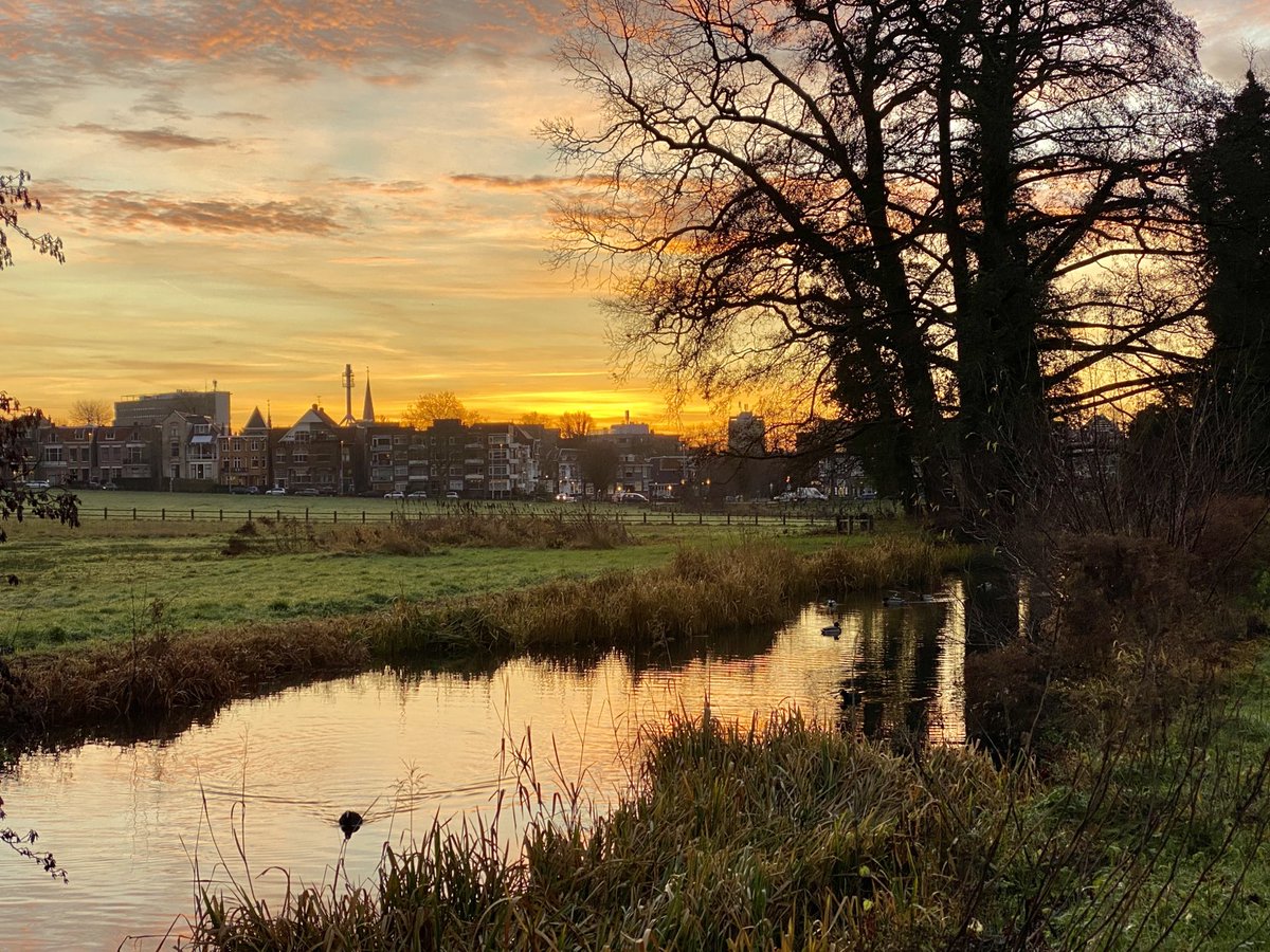 Sjes, wat een kleuren vanmorgen in park Sonsbeek!