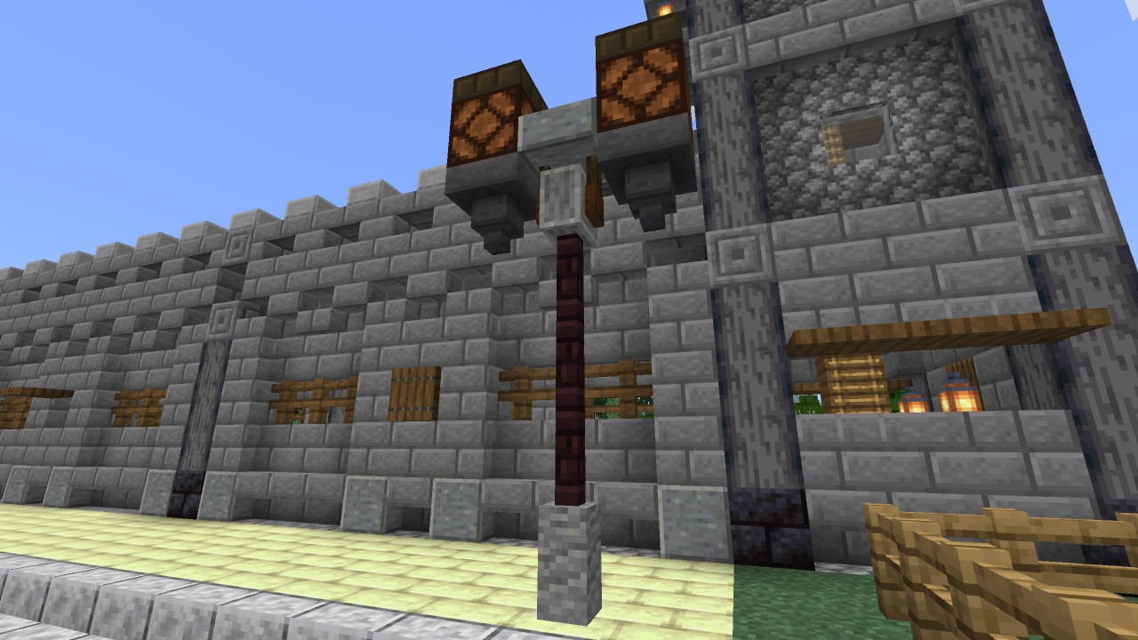 神崎 ゲームするのが好き 街灯 こんな感じかな 安山岩が余ってるから 少し使おう 本拠地 サバイバル 街灯 Minecraft マイクラ マインクラフト Nintendoswitch T Co Rbp1pvbwcr Twitter