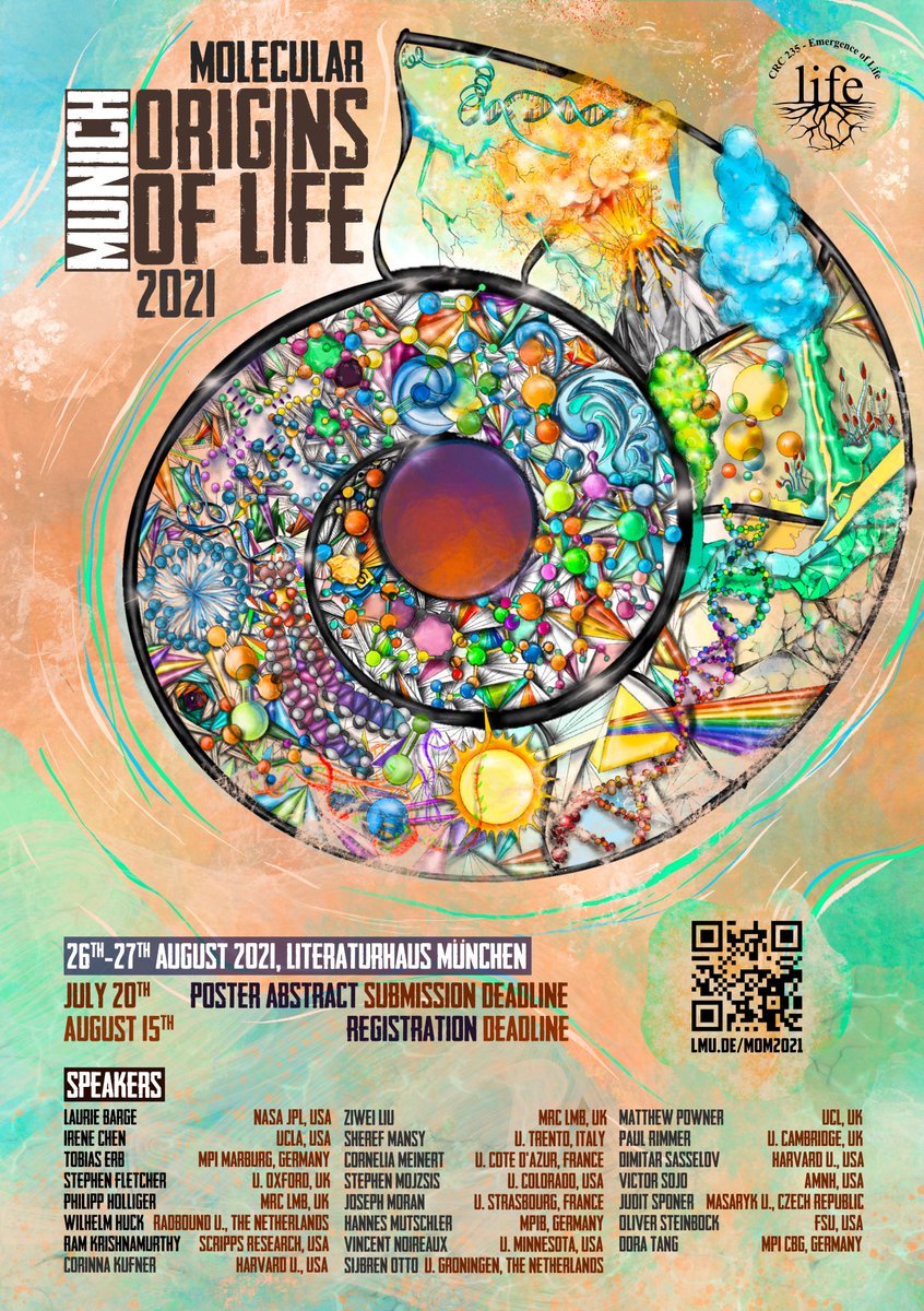 Molecular Evolution in Prebiotic Environments (@crc392molevo) on Twitter photo The @emergenceoflife conference #MOM2021 poster is ready. Thanks <a href="/PriyankaObero16/">Priyanka Oberoi</a> for the amazing work. Check out our speaker list and register at lmu.de/mom2021 The @emergenceoflife conference #MOM2021 poster is ready. Thanks <a href="/PriyankaObero16/">Priyanka Oberoi</a> for the amazing work. Check out our speaker list and register at lmu.de/mom2021