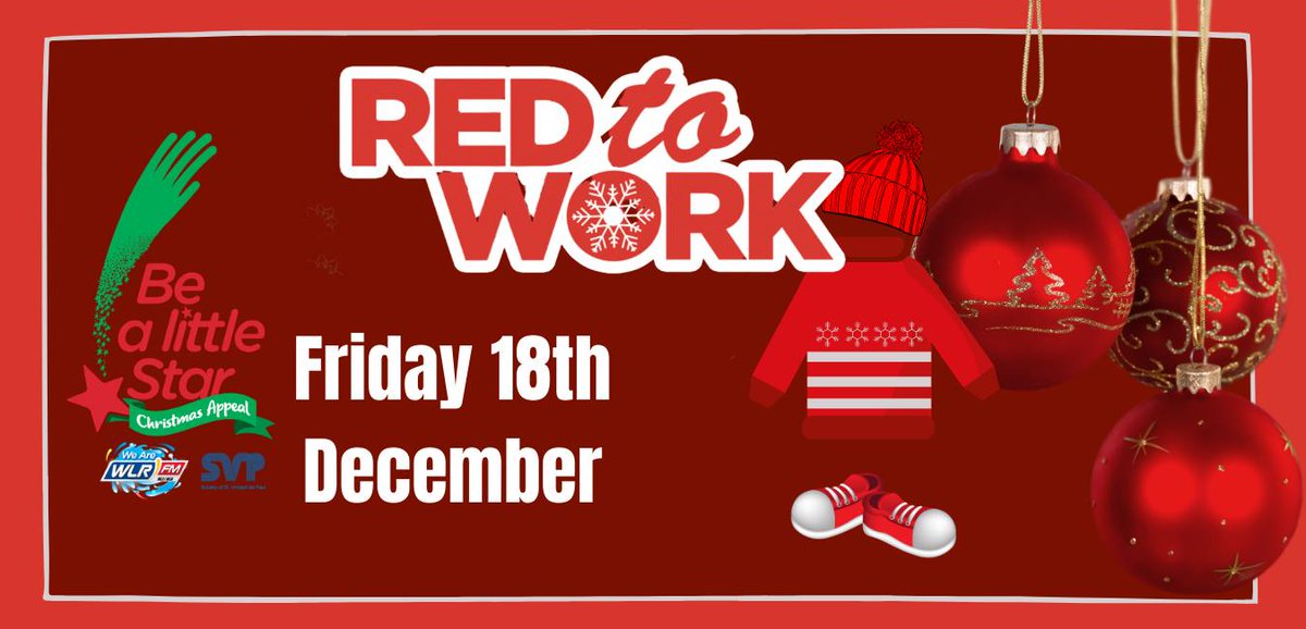 The office team and all of our wonderful #CAREGivers are taking part in #RedtoWork Day! For every photo we receive from team members we will be making a donation to the <a href="/wlrfm/">WLR</a> Christmas Appeal. Here's to a fun day for a great cause!🎅#BeALittleStar