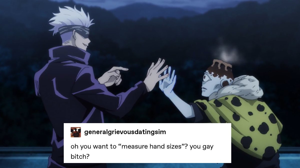 somegorouakitsu's tweet photo. JJK but they’re tumblr posts: thread https://t.co/4Vs2qGZVnY