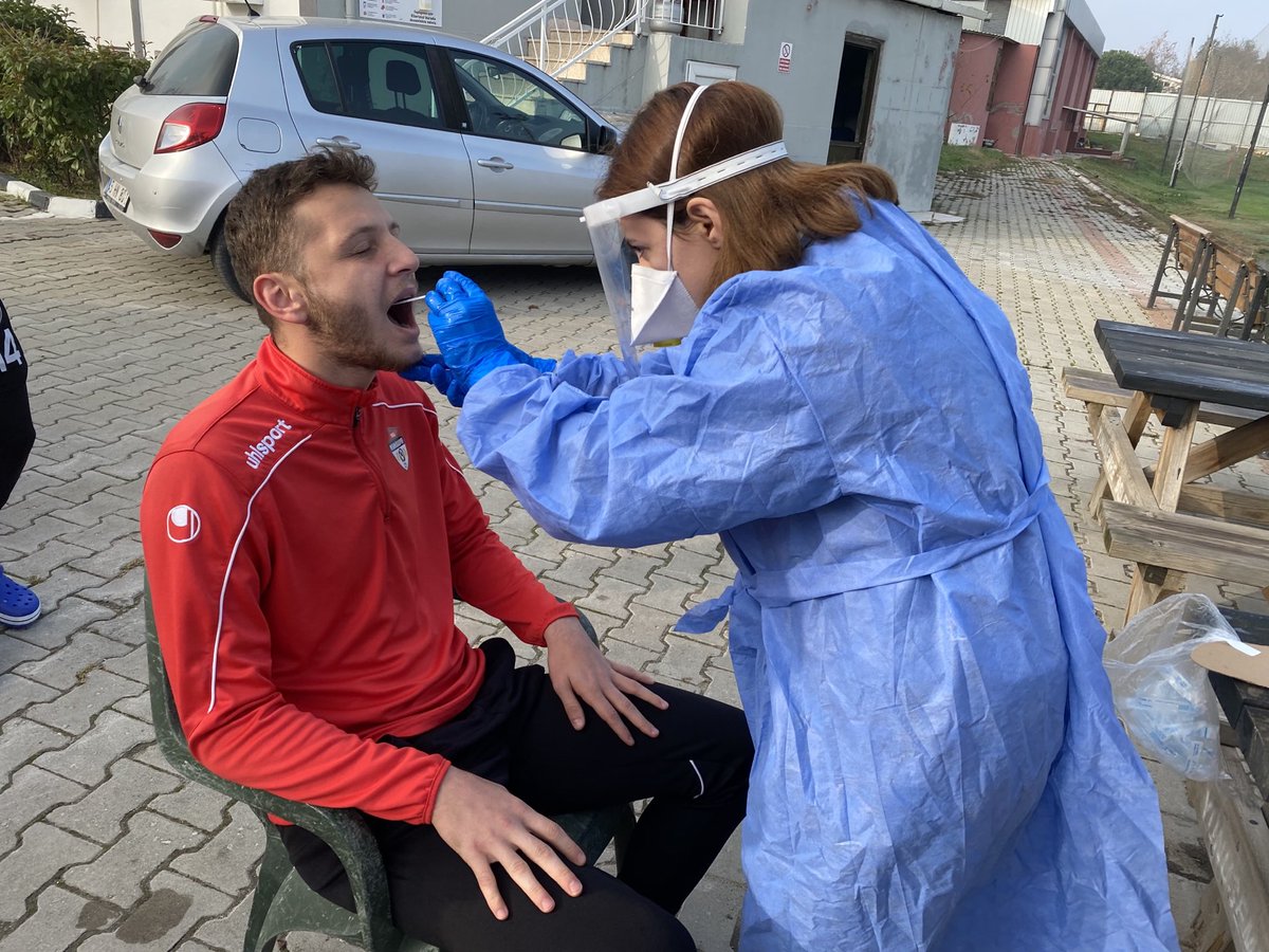 Takımımız, pazar günü 19 Mayıs Stadı’nda oynayacağımız Antalya Kemerspor maçı öncesi Tarık Almış Spor Tesislerimizde covid-19 testine girdi. #manisaspor #manisabiziz