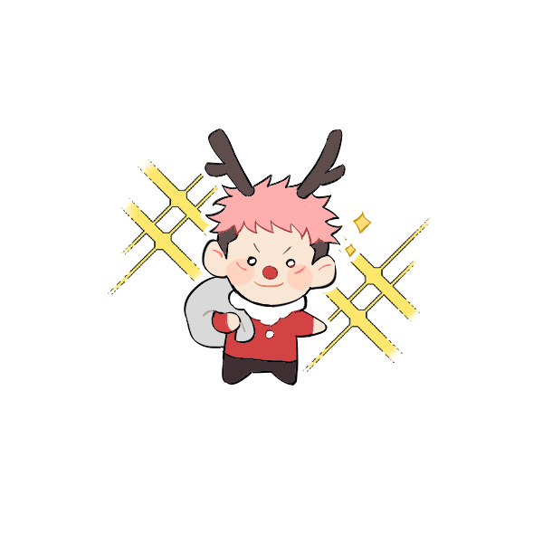 itadori yuuji male focus pink hair 1boy short hair solo antlers undercut  illustration images