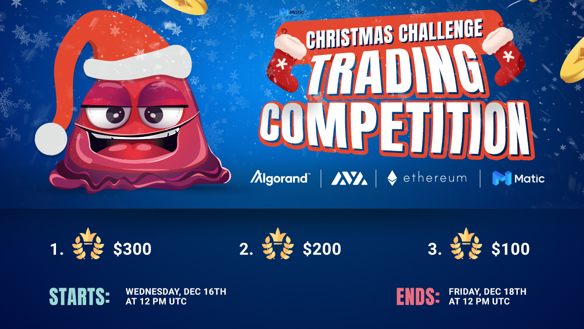 📊 The current results from our competition:

0x37e7 >> $3948.3              
0x7020 >> $1211.7     
0xdd74 >> $1144.9   

⏳ Keep swapping - you have time until 12pm UTC today