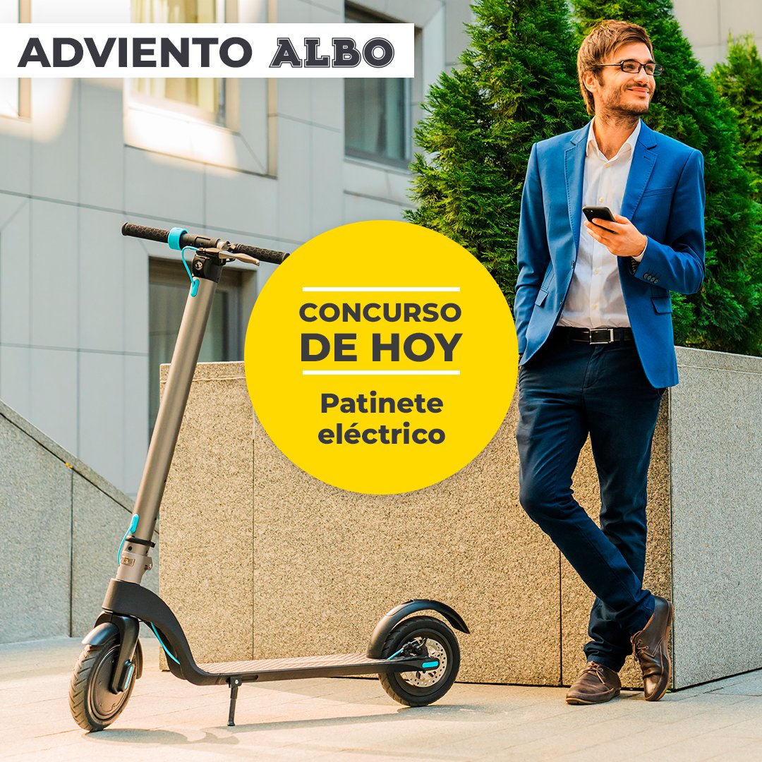 ¡SEMANA DE ADVIENTO! ​

​Último día y último premio, ¡pero vaya premio! 🛴​

​¡Completa el formulario y comprueba al instante si este patín es tuyo! 🍀​

👉 pr.easypromosapp.com/p/908836

#AdvientoALBO