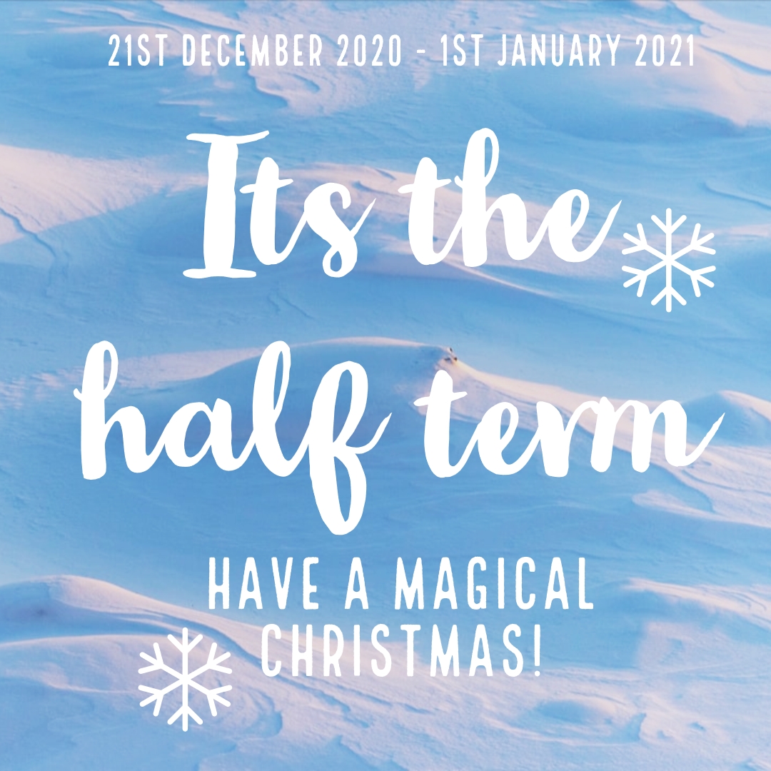 Last day of term and Christmas half term is about to begin! 21st December 2020 - 1st January 2021. We will be reopening our doors on the 4th January 2021! We hope everyone has a wonderful Christmas ❄️